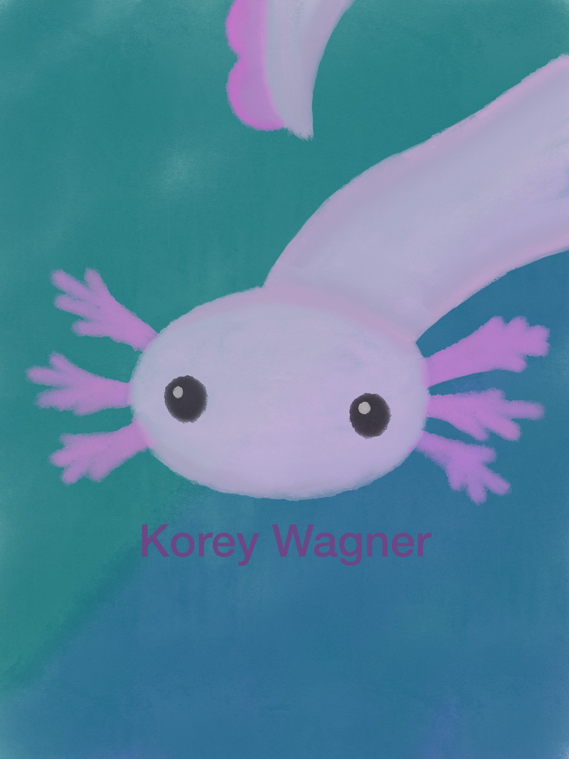 Axolotl Painting Digital